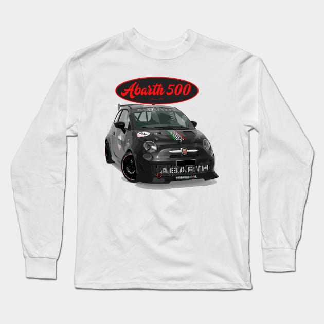 ABARTH 500 508 Long Sleeve T-Shirt by PjesusArt